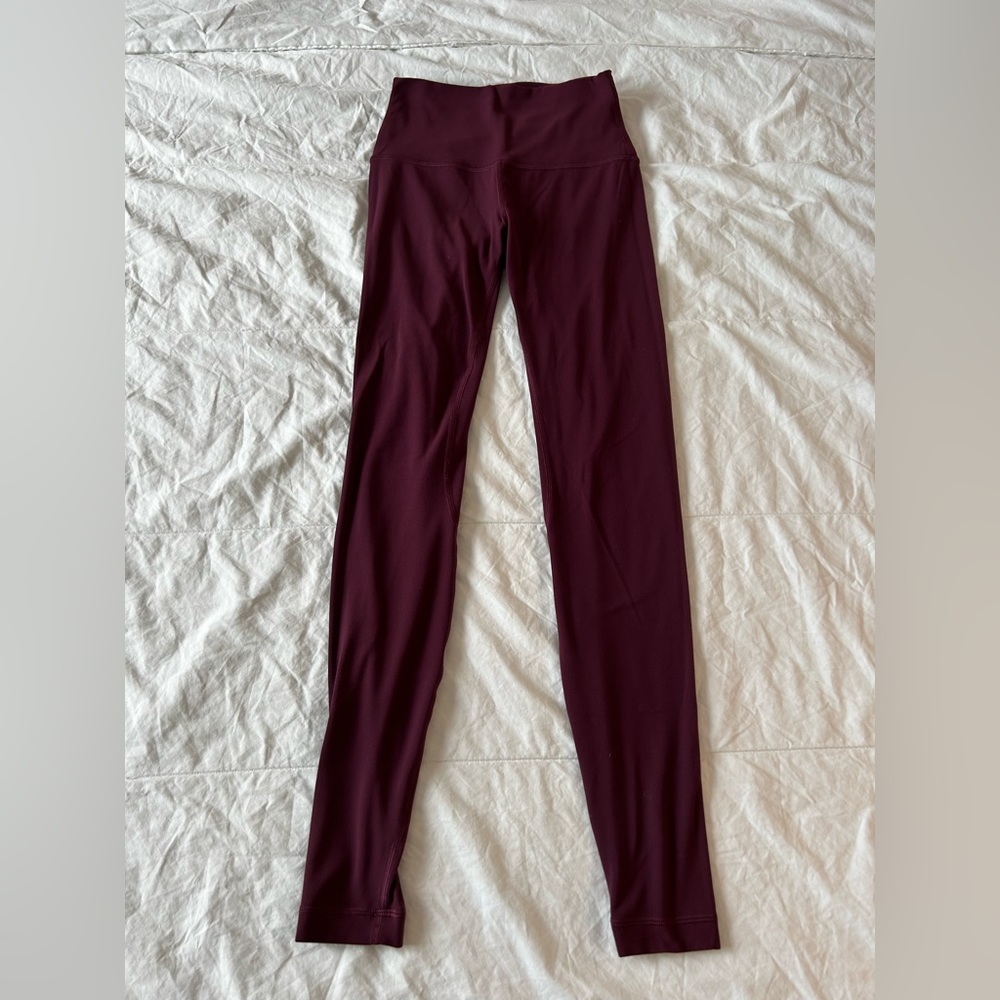 Red Merlot (marone)  Lululemon Legging